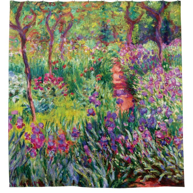 Rideaux De Douche Le jardin d'Iris par Claude Monet (Devant)