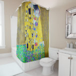 Rideaux De Douche Le Kiss, Gustav Klimt<br><div class="desc">Gustav Klimt (14 juillet 1862 - 6 février 1918) était un peintre symboliste autrichien et l'un des membres les plus en vue du mouvement de la sécession de Vienne. Klimt est réputé pour ses peintures, peintures murales, croquis et autres objets d'art. Outre ses oeuvres figuratives, qui comprennent des allégories et...</div>