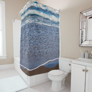 Rideaux De Douche Le littoral de Ocean Wave Beach