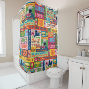Rideaux De Douche Le Motif de camion Foodie de Cookie Monster