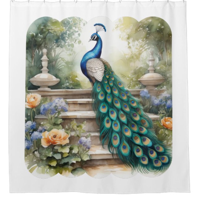 Rideaux De Douche Le paon est un symbole de fierté et d'estime de so (Devant)