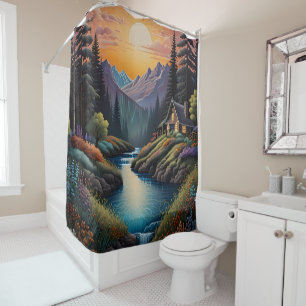 Rideaux De Douche Le paradis des bois : une retraite paisible dans l