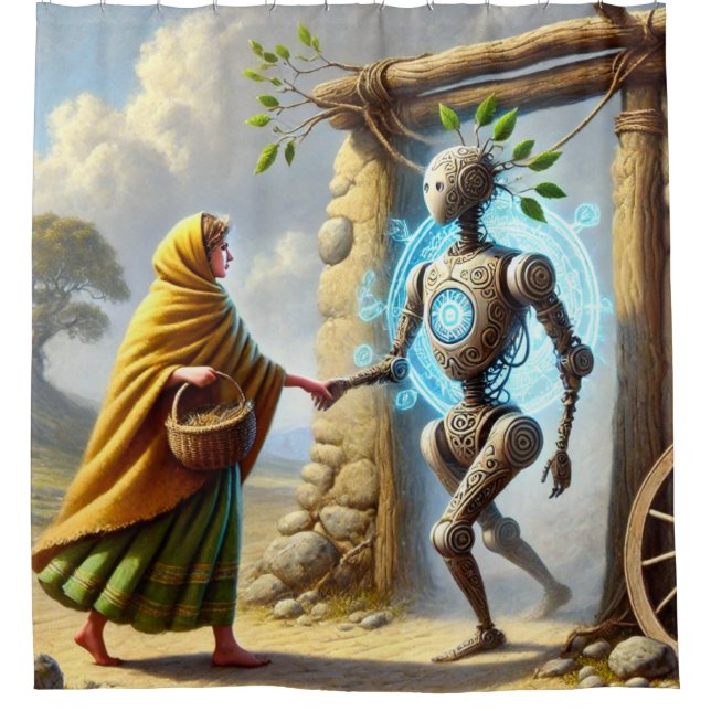 Rideaux De Douche Le passé et l'avenir (Devant)