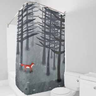 Rideaux De Douche Le renard et la forêt