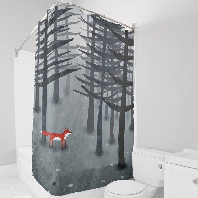 Rideaux De Douche Le renard et la forêt (The Fox and the Forest shower curtain)