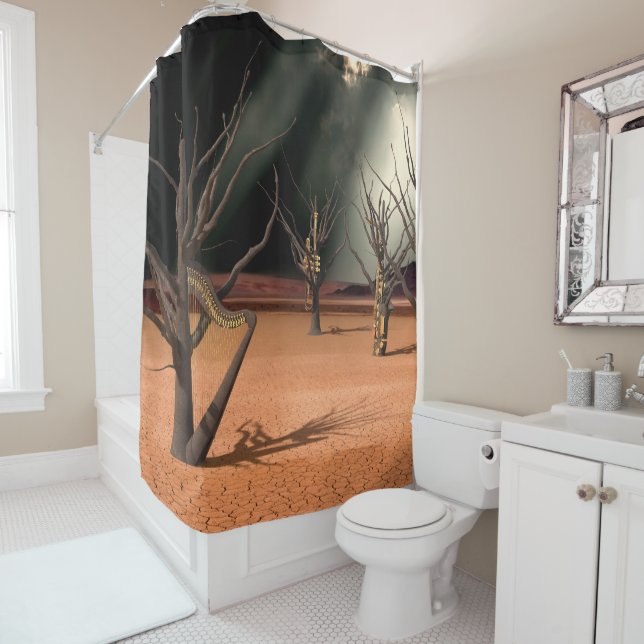 Rideaux De Douche Le Son du Silence (En situation)