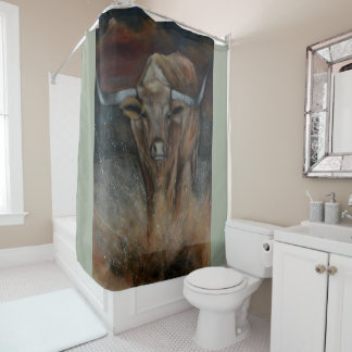 Rideaux De Douche Le Texas Longhorn Taureau