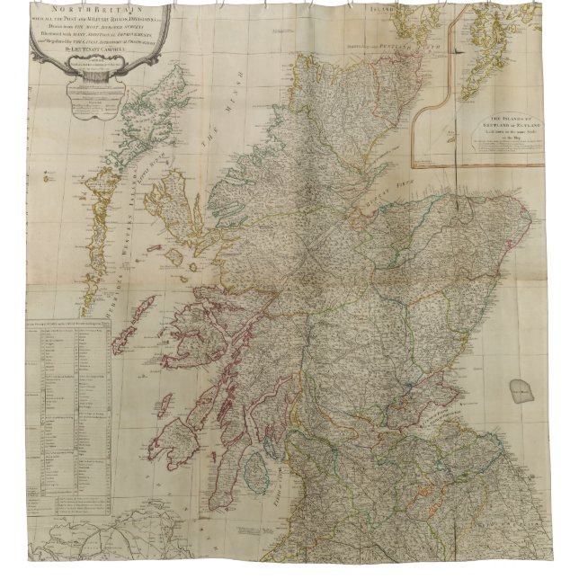 Rideaux De Douche L'Ecosse composée 2 (Devant)