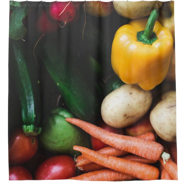 Rideaux De Douche Légumes sains (Devant)