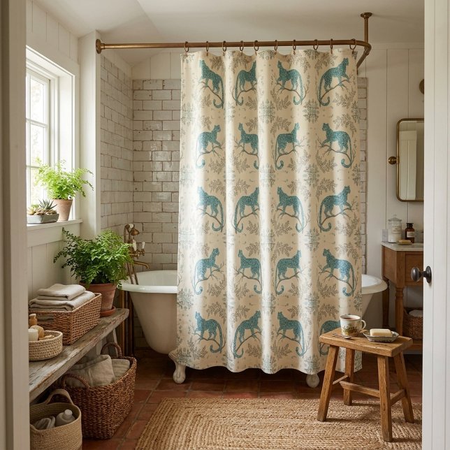 Rideaux De Douche Léopard de jungle  (Créateur téléchargé)
