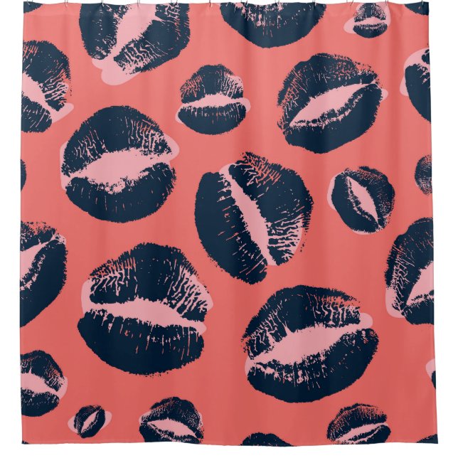 Rideaux De Douche Leopard Kiss : Lipstick (Devant)