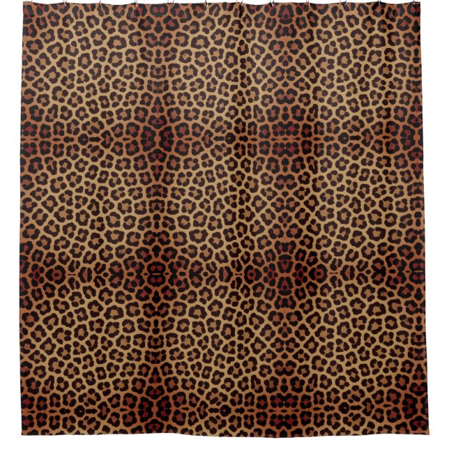 Rideaux De Douche Leopard Print Pattern (Devant)