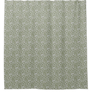 Rideaux De Douche Léopard tacheté gris olive