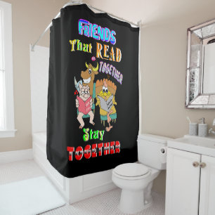 Rideaux De Douche Les amis qui lisent ensemble restent ensemble