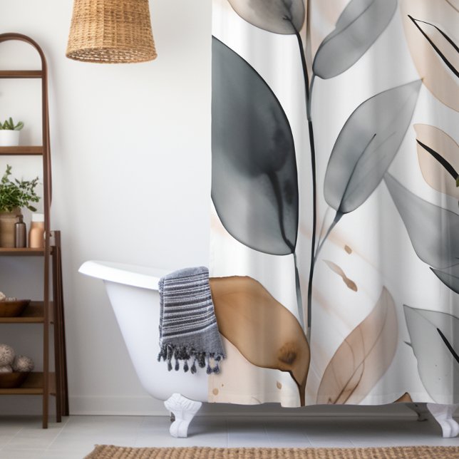 Rideaux De Douche Les botaniques de la nature (Create a matching bathroom ensemble with our shower curtain, bath mat and towel set. )