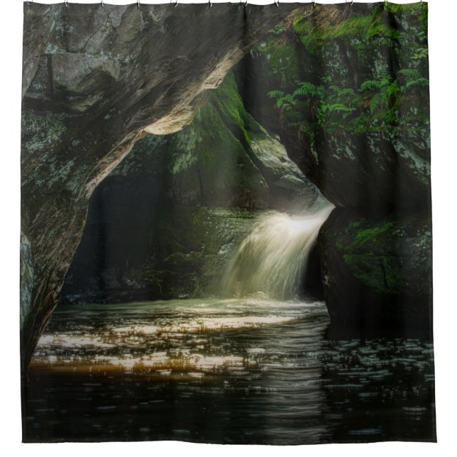 RIDEAUX DE DOUCHE LES CHUTES D'EAU (Devant)