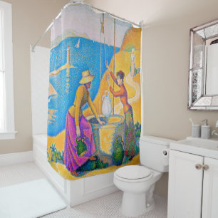 Rideaux De Douche Les femmes dans le puits, Signac