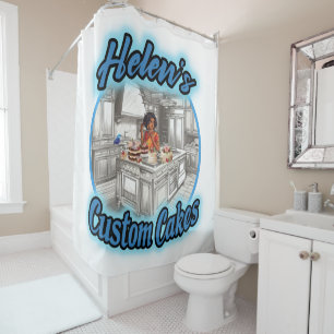 Rideaux De Douche Les gâteaux personnalisés d'Helen