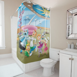 Rideaux De Douche Les Jetsons Family Dance Party