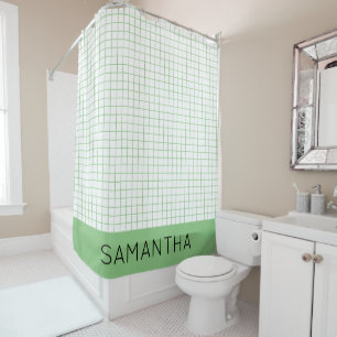 Rideaux De Douche Les lignes de forme minimaliste personnalisent