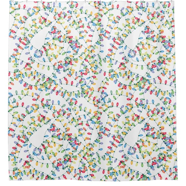 Rideaux De Douche Les lumières de Noël bouchées (Devant)