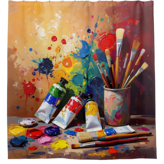 Rideaux De Douche Les outils de l'imagination – Art de l'espace de t (Devant)