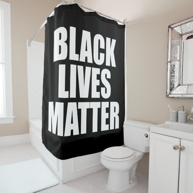 Rideaux De Douche Les vies noires comptent (En situation)