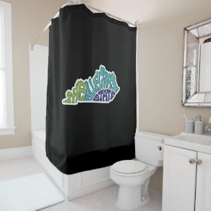 Rideaux De Douche L'État de Bluegrass - Kentucky