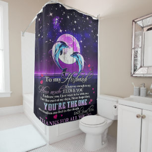 Rideaux De Douche Lettre spéciale à mon mari Décoration intérieure