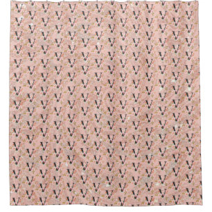 Rideaux De Douche Lettre V
