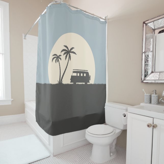 Rideaux De Douche L'évasion côtière (En situation)