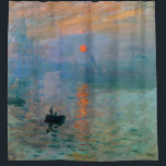 Rideaux De Douche Lever de soleil d'impression par Claude Monet<br><div class="desc">Lever de soleil d'impression par Claude Monet.
Veuillez visiter mon magasin pour une conception plus intéressante et plus de choix de couleur.
=> zazzle.com/iwheels*</div>