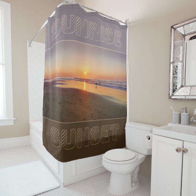 Rideaux De Douche Lever du soleil / coucher du soleil (En situation)