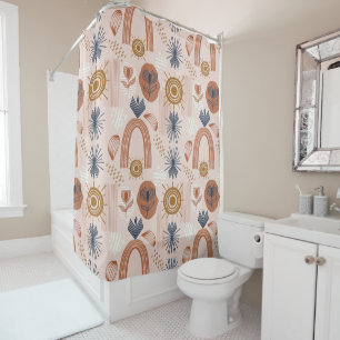 Rideaux De Douche Lever du soleil en terre cuite : Harmonie de Boho,