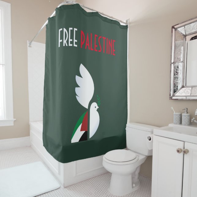 Rideaux De Douche Libérer la Palestine (En situation)