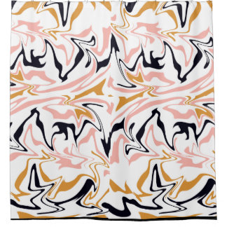 Rideaux De Douche Lignes Abstraites modernes