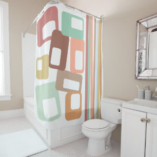 Rideaux De Douche Lignes et rectangles