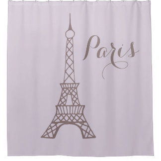 Rideaux De Douche Lilac Tour Eiffel Paris Salle de bain Douche ridea