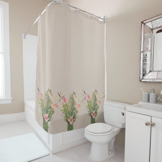 Rideaux De Douche Lilyflowers (En situation)