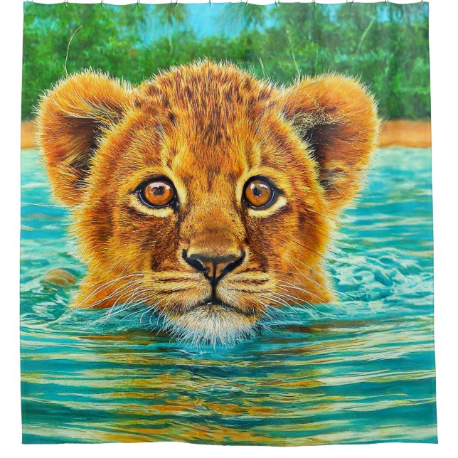 Rideaux De Douche Lion Cub (Devant)