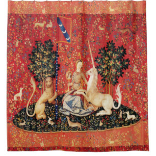 Rideaux De Douche Lion D'ENFANCE ET D'UNICORN, Fleurs D'Imaginaires,