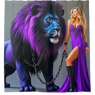 Rideaux De Douche Lion et femme