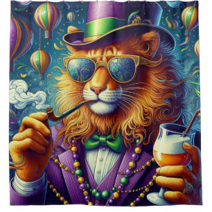 Rideaux De Douche Lion/Louisiana Mardi Gras