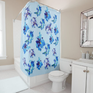 RIDEAUX DE DOUCHE L'IRIS FLEUR JAPONAISE   