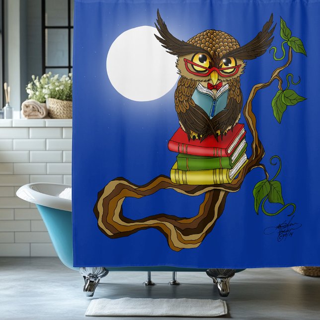 Rideaux De Douche Livres Cute Owl (Créateur téléchargé)