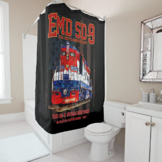 Rideaux De Douche Locomotive EMD SD-9 Livrée du 250e anniversaire de