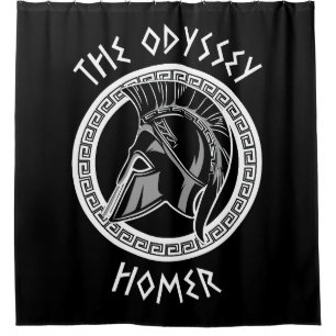 Rideaux De Douche L'Odyssée Homère Casque Grec Mythologie Antique I