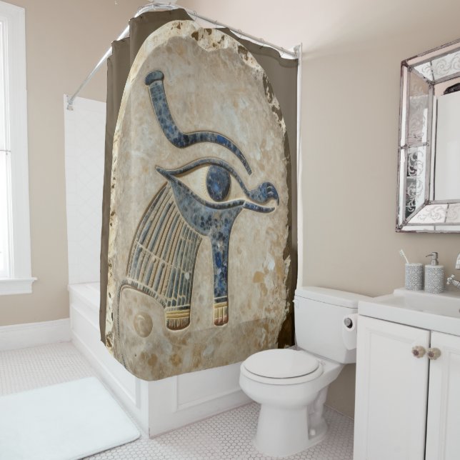 Rideaux De Douche L'Œil égyptien´8 (En situation)