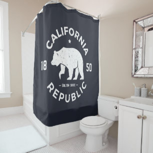 Rideaux De Douche Logo de la Californie le Golden State