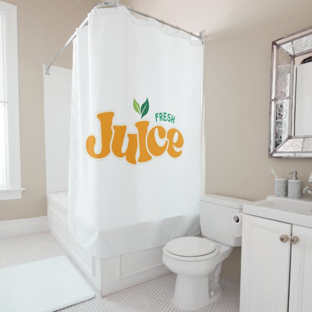 Rideaux De Douche Logotype Logo Illustration Œuvre (En situation)